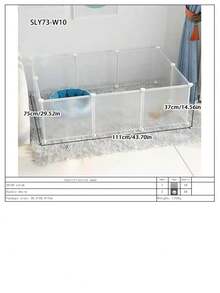 Pet Dog House Cage Indoor Kennel Teddy Corgi Pomeranian Isolation Frosted Fence Protective Small Dog Cage