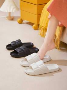 2025春夏新款热销EVA拖鞋，静音防滑，如云朵般舒适，居家浴室皆宜，男女通用，高评价室内家居拖鞋，日常穿着舒适，轻盈透气，适合居家、浴室、海滩等多种场合，网络爆款畅销单品 - 黑色 - 查看 9