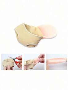 2pcs Skin-Colored Invisible Pain Relief Ball Of Foot Cushions For Women's High Heels With Soft Silicone Gel For Women Men Sneakers Shoes, Casual Shoes - 黑色 - 查看 4