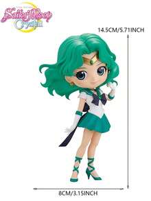 TOEI ANIMATION 1/ 3PCS Sailor Moon Officially Licensed Sailor Moon Anime Figurines - Sailor Saturn Sailor Moon Sailor Neptune Collectible Decor Halloween Christmas Gift - Multicolor - View 10