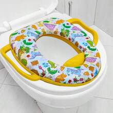 Funda infantil con asa, protector textil para colchón o almohadas de niños, diseño práctico y cómodo que facilita el transporte y almacenamiento, material fácil de lavar, recomendado para hogares con niños pequeños y viajes familiares, opción funcional, moderna y segura para mantener higiene y comodidad diaria. - Amarillo - Ver 5