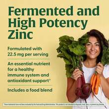 MegaFood Zinc Supplements - Vegan Immune Support Supplement With 225 Mg High Potency Fermented Zinc - Made With Real Food - Gluten-Free, Kosher - 60 Tablets, 60 Servings - Flavor NameB - 查看 3