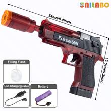 unilabo 2025 New Electric Toy Gun With Sound & Light, Colorful Lighting, Funny Sound Effects & Vibration, Great For Children's Entertainment & Games - Ideal Holiday/Birthday Gift For Boys & Girls 3+ Years Old - Multicolor - View 19