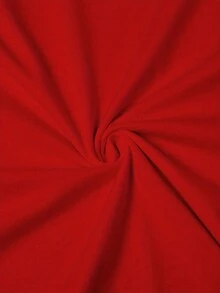 Camiseta de Mujer Roja con Estampado Gótico de Gato y Murciélago - 100% Ajuste Cómodo para Uso Casual o Fiestas Halloween, Inspirada en el Folclore Mexicano del Día de los Muertos, Top Lavable a Mancha Toda Temporada Con Diseño Espeluznante de Calaveras e Hojarasca Fantasmal, Patrón Geométrico Festivo con Negros Felinos Y Linternas Jack-O'-Lanterns, Siluete Relajado Ideal Para Atuendos Cotidianos O Eventos Temáticos - Rojo - Ver 5