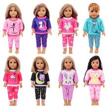 18 Inch American Girl Doll Long Sleeve Pajamas, Summer Chiffon Doll Casual Clothes, Teenager Doll Toys - Multicolor - View 11