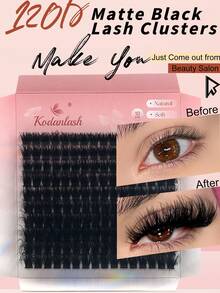 820PCS Fluffy Lashes Individual Lash Clusters,Multi-Type Natural Look,Cat Eye Dramatic 80D 100D/120D Mixed Length Individual False Eyelashes Kit, 1 Set Natural Look Eyelash Extensions With Eyelash Tools, Makeup Products, Cluster Lashes Gift Kit - Baby Pink - View 9
