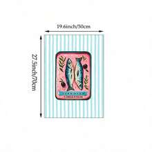 1pc Tinned Sardine Pink Wall Art Picture Fish Prints Canvas Paintings Sea Food Poster Aesthetic Decor For Bedroom, Living Room, Or Office Room Decoration Gift Fo Her, Unframed Or Framed - 彩色 - 查看 10