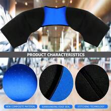 - Soporte de doble hombro, protector de correa de hombro para dormir al aire libre, levantamiento de deportes, alivia el dolor de tendinitis crnica, equipo de proteccin deportiva - L - Ver 4