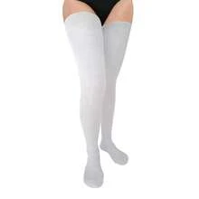 Bestjybt Women Plus Size Thigh High Socks Extra Long Over Knee Socks Warm Thick Leg Warmers Boot Stockings, Medium-Large{"Special_size_type":"Tall","Size_name":"OneSize","Color_name":"White"} - Trắng - Xem 1
