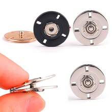 5 Sets Sew-On Snap Buttons, Invisible Metal Snap Buttons, Metal Snaps Fasteners Press Studs Buttons For Sewing Clothing, Closure Purse Handbag. (Multiple Colors And Sizes To Choose From) - Multicolor - View 5