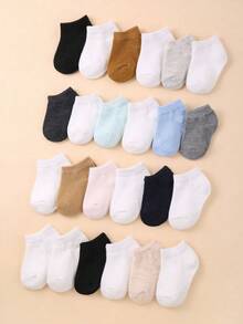 24 双纯色婴儿袜 | 12 双男婴袜 | 幼儿低帮裸色袜 | 休闲船袜 | 柔软舒适 | 适合日常穿着 | 新生儿袜 | 幼儿袜 | 婴儿袜 | 万圣节装饰感恩节圣诞节礼物 - 彩色 - 查看 8