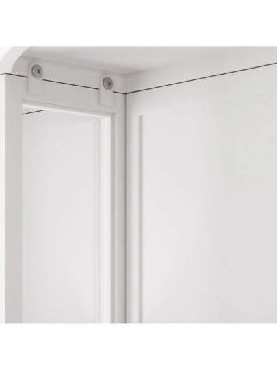 Moderne Arched Glass Two Door Cabinet (60cm) Shatterproof Spiegel out Double Layer Storage, Open Shelf Towel Rack Entryway, Living Room, Bathroom Dining Room view 5