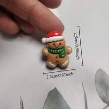 Christmas Old Man Refrigerator Magnet DIY Resin Refrigerator Sticker Creative Paste Photo Wall Black And White Version Home Kitchen Decoration Sticker, Cute Decoration Sticker, Kitchen Office Whiteboard Storage Cabinet Decoration, Kitchen Decoration, Home Decoration, Valentine's Day Gift, Gift For Friends And Family - Multicolor - View 8