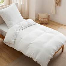 BEDSURE Bed Linen 135 X 200 Cm 4-Piece Duvet Cover - Soft Cotton-Like Bed Linen Set 135 X 200 Cm Set Of 2 With 2 Pillowcases 80 X 80 Cm, Oeko-Tex Duvet Cover Bedding Grey With Zip - trắng - Xem 2
