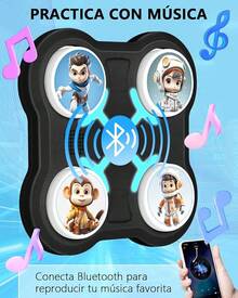 Niños Máquina De Boxeo De Música Inteligente Objetivo+Glove - Negro - Ver 1