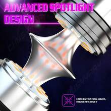 2* H11  H9 LED Bulbs Pink Purple Super Bright Fog Lights High Power - 預設 - 查看 6