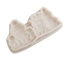 قالب سيليكون على شكل رنة وآدم الثلج، مستخدم لصنع الكيك والحلويات والبسكويت والصابون والسكر والبودنج والشوكولاتة والحلوى الصلبة والشموع، مناسب لصناعة الشموع