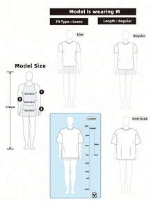 Camiseta de moda nueva de hombre con estampado hip hop - Gris Oscuro - Ver 7