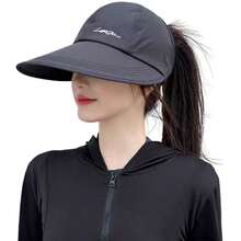Women's Summer Outdoor Sun Hat Large Wide Brim Soft Breathable Sun Hats For Travel Hiking Beach Hats - màu đen - Xem 1