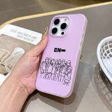 Popular Korean Group E-EnhypenS Phone, Compatible With 17 16e 16 15 14 13 12 11 Pro XR XS X 8 Plus, Soft TPU Matte Double Layer Back, Daily Use Cover, Shockproof Protective, Fashionable Phone, Lightweight, Durable Material, Ultra-Thin Phone, Technology Enthusiast, User Christmas Fall Phone 17 Halloween Accessories - 混合顏色 - 查看 6