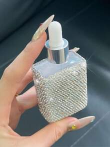 30ml Luxury Diamond Inlaid Square Sub Bottle Empty Bottle Luxury Perfume Skin Care Products Dropper Essential Oil Bottle - Multicolor - View 12