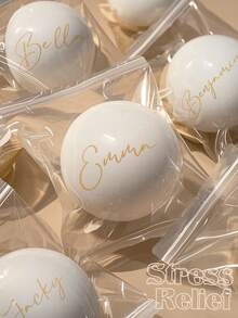 1pc Custom Funny Text Stress Ball, Personalized Silly Squishy Toy For Adults Teens, Super Fun Stress Ball, Adorable Stress Reliever, 18*18cm,Large Size, White, Hilarious Gift For Friends, Office Prank, Anxiety Relief, Kawaii Desk Decor, Birthday Gift, Perfect Gift For Boyfriend/Girlfriend, Personalized Gift For Him/Her, Anniversary Gift, Graduation Gift, Mother's Day Gift, Father's Day Gift