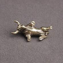 Brass Bull Bullfighting Muscle Bull Micro Carving Animal Key Chain Pendant Accessories Creative Keychain Pendant Small Ornaments - 1 PC Muscle Cow - View 8