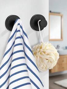 2 件重型吸盘挂钩、真空吸盘淋浴挂钩、硅胶、可拆卸粘性吸盘、带挂钩的窗户吸盘、粘性墙钩、自粘挂钩、毛巾架、门口袋挂钩 - 彩色 - 查看 6