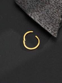 1件 16G/18G/20G 植入级钛金属铰链式耳环 - 耳骨环、鼻环、鼻中隔环、无缝卡扣式耳环、迷你耳环 (5-12mm) - 金色 - 查看 6