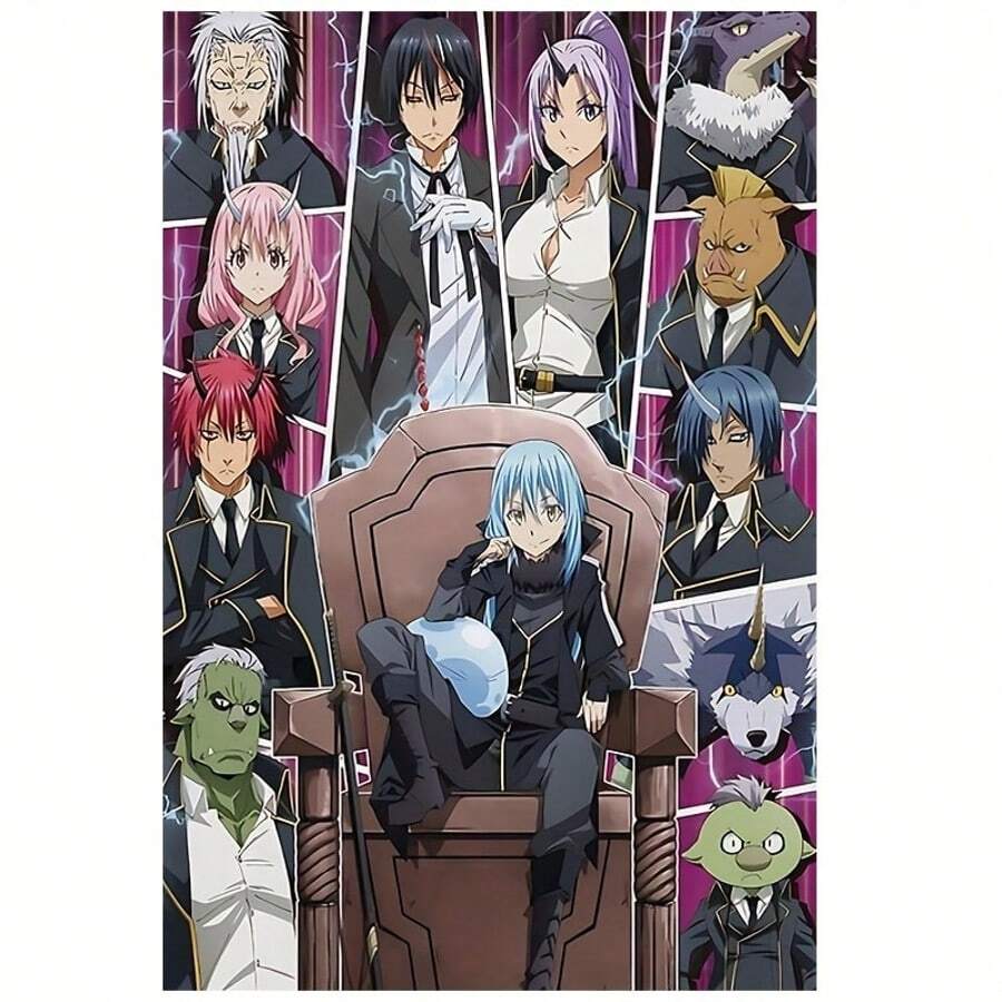 Reincarnated As A Slime Season 2 Canvas Poster, High-Quality Waterproof Wall Art, Unframed Print For Home Decor - A - View 1
