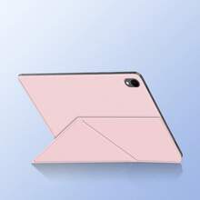 Étui de protection de style livre magnétique pour les tablettes Galaxy Tab S11 (11 pouces) / S11 Ultra (14,6 pouces), avec support en forme de Y, compatible avec les modèles X730/X736B/X930/X936B, fonction de veille/réveil automatique - Rose bonbon - Voir 8