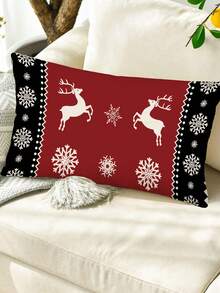 1 Stück/4 Stücke/6 Stücke/60 Stücke Weihnachts-Leinen Tischläufer, Platzset, Kissenbezug, Weihnachts-Dekor Leinen Tischläufer, Platzset, Kissenbezug, Weihnachtsmann Tischläufer, Platzset, Kissenbezug, Fröhliche Weihnachten, geeignet für Zuhause, Restaurant, Esszimmertisch Dekoration, Haushaltswaren