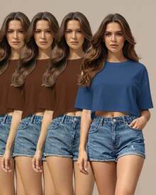 3 Marrons 1 Azul Jeans