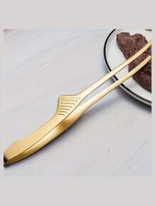 韩国不锈钢烧烤钳，厨房牛排钳，烘焙面包钳，精致圆形夹头易于握持，舒适手柄，一体式设计，多功能牛排钳厨房工具，加长设计适合火锅和自助餐服务，可用于烹饪、盛放、烧烤、沙拉等。 - 彩色 - 查看 15