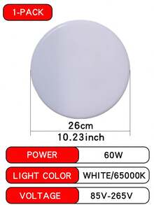 30W/40W/60W UFO LED灯泡，E27灯头，适用于办公室、车库、厨房、客厅、卧室，电压范围85V-265V