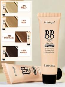 BB Cream Perfeita, Cobertura Transparente, Clareadora, Realçadora de Complexão, Base, CC Cream