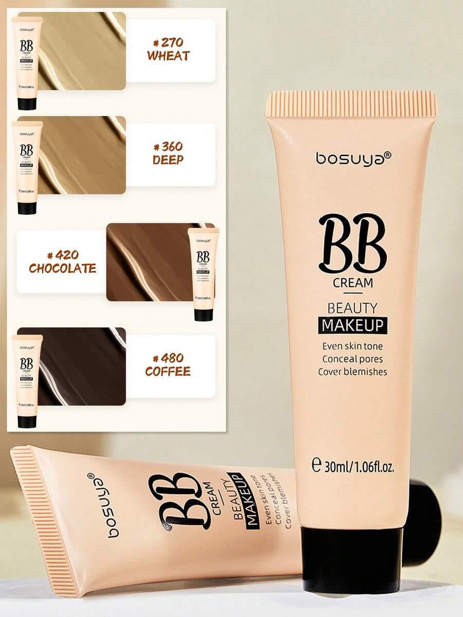 BB Cream Perfeita, Cobertura Transparente, Clareadora, Realçadora de Complexão, Base, CC Cream
