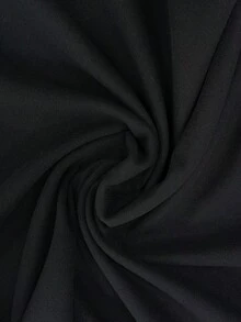 时尚休闲气质宽松翻领H型藏青色女冬毛呢大衣 - 藏蓝色 - 查看 8