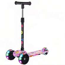 Foldable Kids Skateboard with Carbon Fiber Frame & 4 Colorful Wheels - All-Skill Tricycle for Ages 6-14, Perfect Gift for Christmas, Thanksgiving, Halloween, Easter, Valentine'S Day & Birthdays, Skateboard for Teens, Holiday Gift Item, Vibrant Graphic Design, Durable Kids Bike - Multicolor - Ver 6