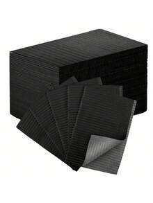 50 pièces Lingettes pour ongles jetables et pliables, tampon de nettoyage pour ongles imperméable pour le salon, la manucure, le tatouage