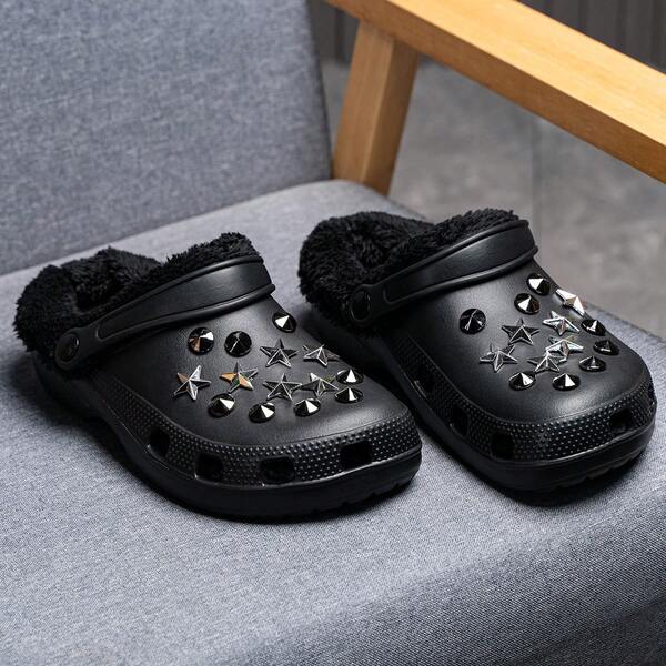 28 قطعة من ديكورات الحذاء الرجالي DIY بنمط بانك روك، تشمل الزوائد المسننة والنجوم والأشكال الدائرية لتزيين ثقوب الأحذية