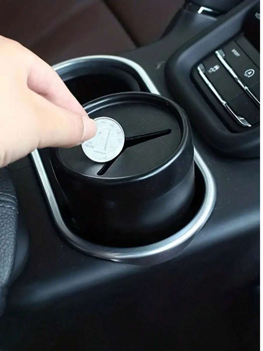 Car Coin Storage Box, Convenient Storage Box, Vehicle Organization Container, Car Mini Storage Box, Portable Car Coin Storage Bucket, Durable Storage Container, Universal Fit For Vehicle Center Console Storage, Car Towel