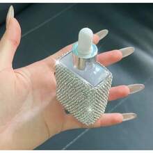 30ml Luxury Diamond Inlaid Square Sub Bottle Empty Bottle Luxury Perfume Skin Care Products Dropper Essential Oil Bottle - Multicolor - View 7