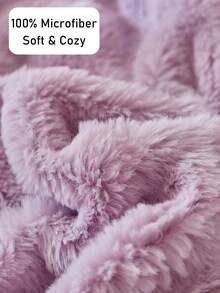 1 pătură de pluș din fleece imitație de iepure violet, pătură modernă de lux pentru canapea extensibilă, pătură decorativă, moale, caldă, pentru toate anotimpurile