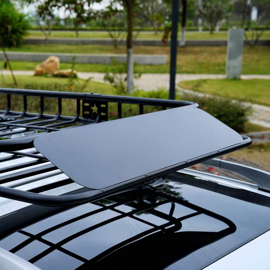 Cesta de carga para portaequipajes de techo, 64" x 39" x 6" portaequipajes de techo con extensión, resistente capacidad de 200 libras, cesta universal para portaequipajes, portaequipajes para SUV, camión, vehículo - 64" x 39" x 6" - Ver 1