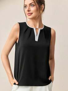 MARILYN MONNA New Women's Elegant And Romantic Urban Chic Versatile Office Wear Blouse, Suitable For Wedding Guest, Party, Concert, Brunch, Airport, Daily Fashion, Black Block Off Shoulder Top - 黑色 - 查看 4