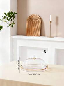 1pc Creative Luxury Round Cake Stand Cover Tray, Wedding Birthday Graduation Party Holiday Dessert Display Christmas Gift - Multicolor - View 15