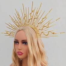 YP Medusa Snake Halo Crown Headbands Sunburst Egyptian Snake Headpiece Snake Tiara Hairband For Halloween Cosplay Photoshoot - 金色 - 查看 5