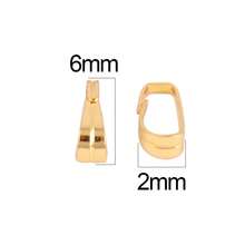 100个/包 不锈钢压接端珠，尖头，日常手工DIY珠宝配件，项链和手链连接器 - 100件#瓜子扣 - 查看 5