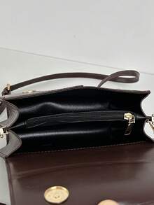 Fashionable Retro Color Block Women Handbag With Accessory - Multicolor - View 6